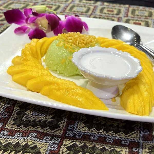 ข้าวเหนียวมะม่วง · mango sticky rice