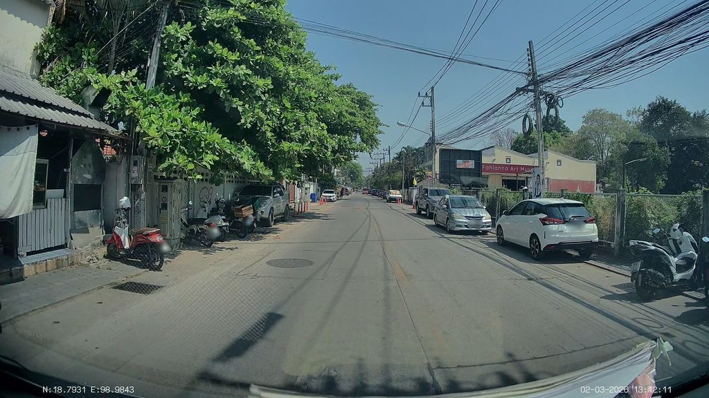 ภาพถนนตรงที่ เวียงแหงซิตี้ ตั้งอยู่ ถ่ายโดย ThailandCambodia พ.ศ. 2569 (2026) · A street-level view of where เวียงแหงซิตี้ · Wiang Haeng City stands, by ThailandCambodia in 2569 (2026)
