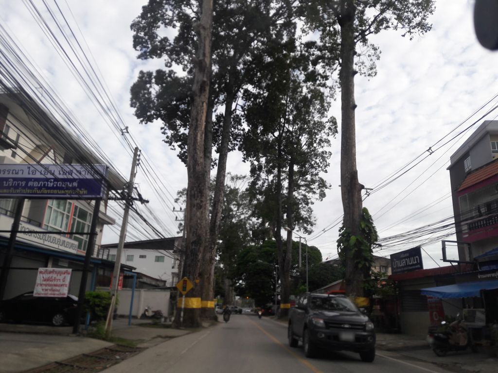 ภาพถนนตรงที่ ฮงแดหมูกระทะเกาหลี ตั้งอยู่ ถ่ายโดย pasuthun พ.ศ. 2561 (2018) · A street-level view of where ฮงแดหมูกระทะเกาหลี · Hongdae Mukratha Kaoli stands, by pasuthun in 2561 (2018)