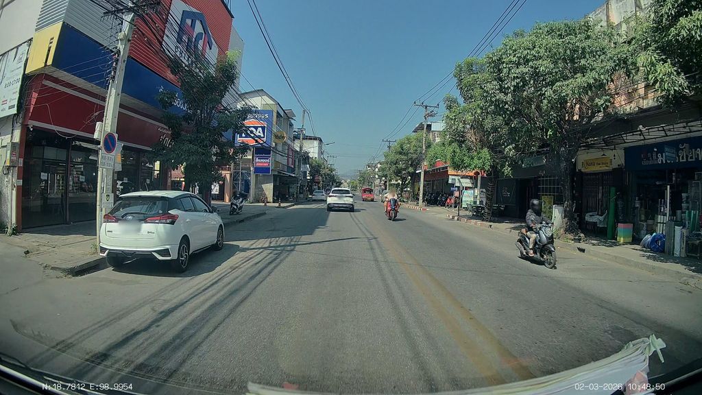 ภาพถนนตรงที่ Chompor Massage ตั้งอยู่ ถ่ายโดย ThailandCambodia พ.ศ. 2569 (2026) · A street-level view of where Chompor Massage stands, by ThailandCambodia in 2569 (2026)