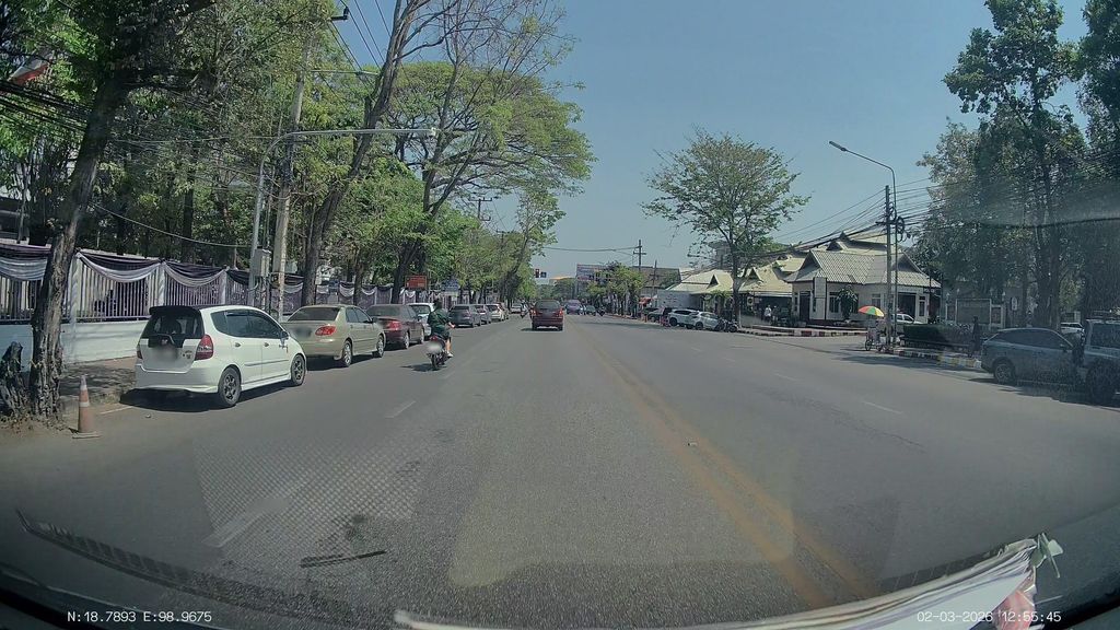 ภาพถนนตรงที่ เนกาถีบ ตั้งอยู่ ถ่ายโดย ThailandCambodia พ.ศ. 2569 (2026) · A street-level view of where เนกาถีบ · Nekathip stands, by ThailandCambodia in 2569 (2026)