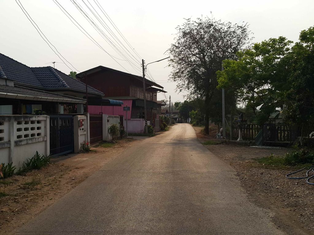 ภาพถนนตรงที่ ฉำฉา ช่อแล ตั้งอยู่ ถ่ายโดย jrcarlsen พ.ศ. 2558 (2015) · A street-level view of where ฉำฉา ช่อแล · Chamcha Cholae stands, by jrcarlsen in 2558 (2015)