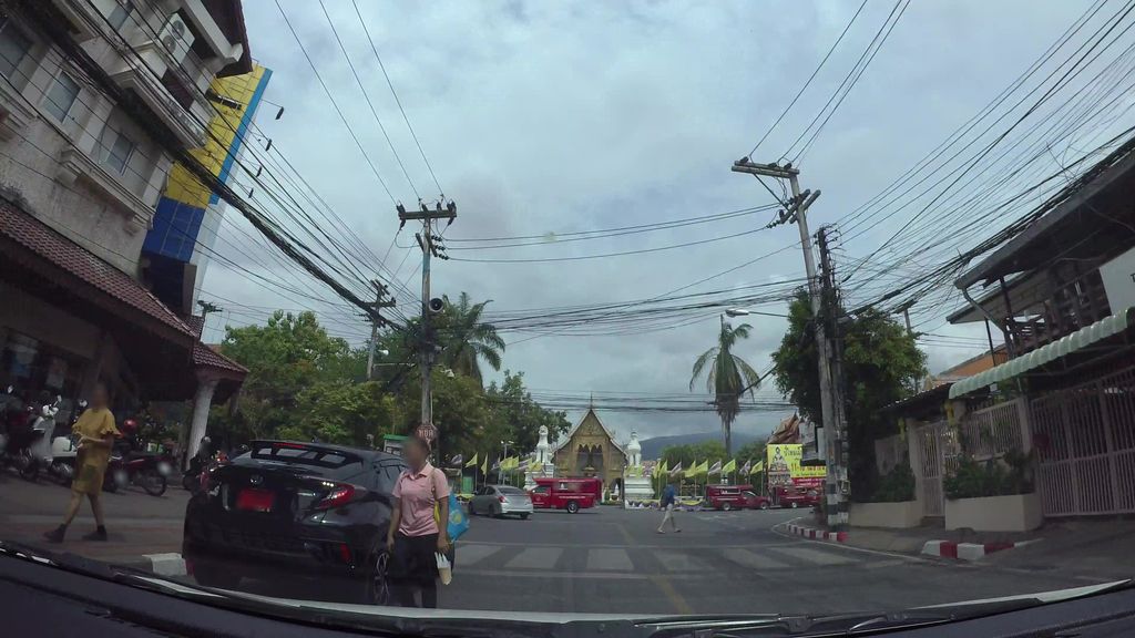 ภาพถนนตรงที่ Sabai Tour Chiang Mai ตั้งอยู่ ถ่ายโดย kaart_3 พ.ศ. 2562 (2019) · A street-level view of where Sabai Tour Chiang Mai stands, by kaart_3 in 2562 (2019)