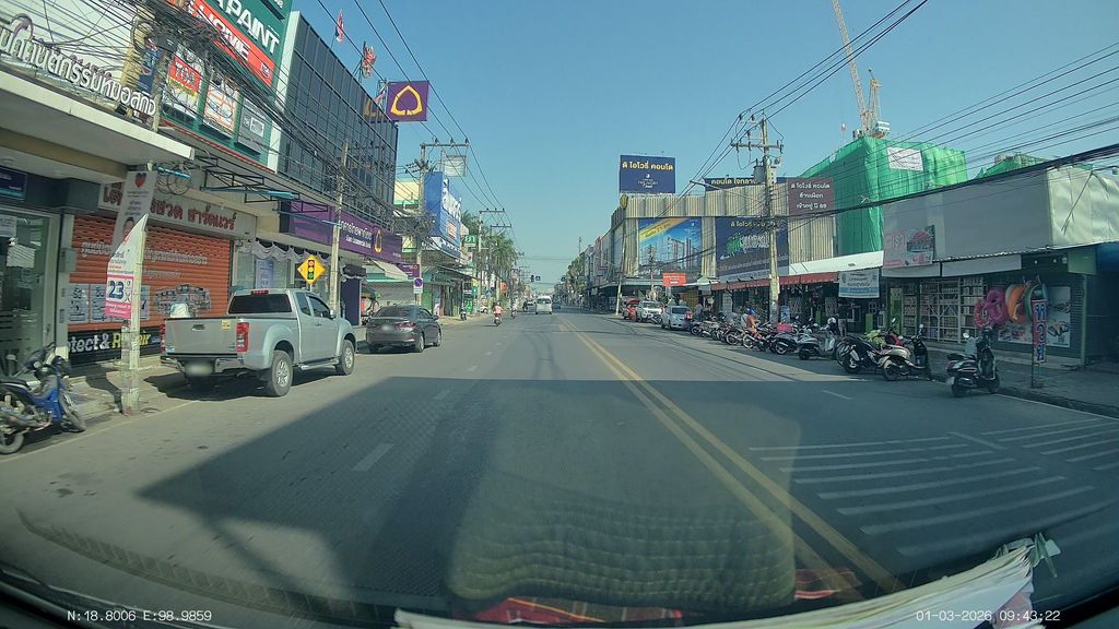 ภาพถนนตรงที่ Malee Hotel Chiangmai โรงแรมมาลี โฮเทล ตั้งอยู่ ถ่ายโดย ThailandCambodia พ.ศ. 2569 (2026) · A street-level view of where Malee Hotel Chiangmai โรงแรมมาลี โฮเทล stands, by ThailandCambodia in 2569 (2026)