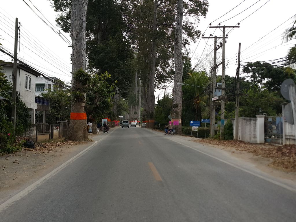 ภาพถนนตรงที่ เกียรติภูมิการค้า ตั้งอยู่ ถ่ายโดย jrcarlsen พ.ศ. 2557 (2014) · A street-level view of where เกียรติภูมิการค้า · Kiantiphumi Kankha stands, by jrcarlsen in 2557 (2014)