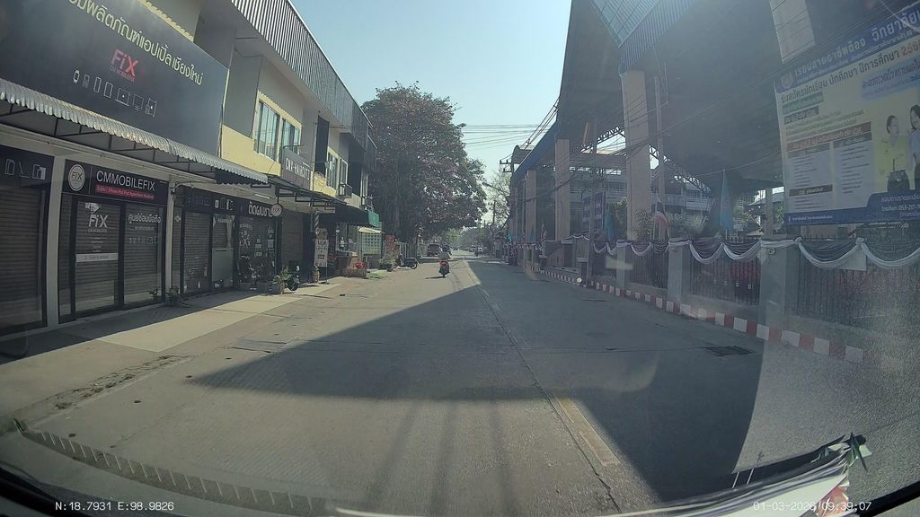 ภาพถนนตรงที่ Cnx Haircutz หน้าเทคนิค ตั้งอยู่ ถ่ายโดย ThailandCambodia พ.ศ. 2569 (2026) · A street-level view of where Cnx Haircutz หน้าเทคนิค stands, by ThailandCambodia in 2569 (2026)