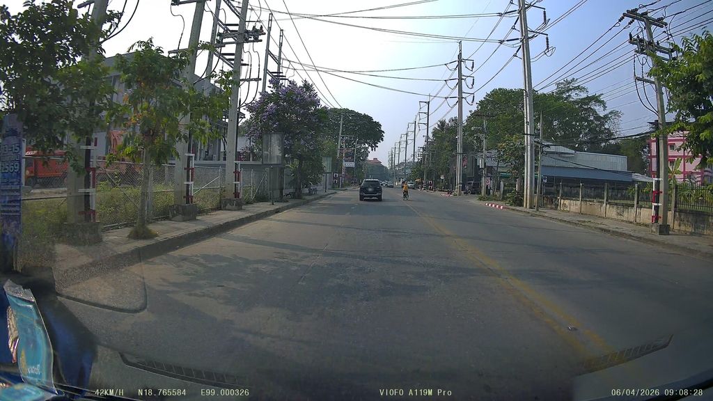 ภาพถนนตรงที่ โรงเหล้าช้างคลาน ตั้งอยู่ ถ่ายโดย ThailandCambodia พ.ศ. 2569 (2026) · A street-level view of where โรงเหล้าช้างคลาน · Rong Lao Chang Khlan stands, by ThailandCambodia in 2569 (2026)