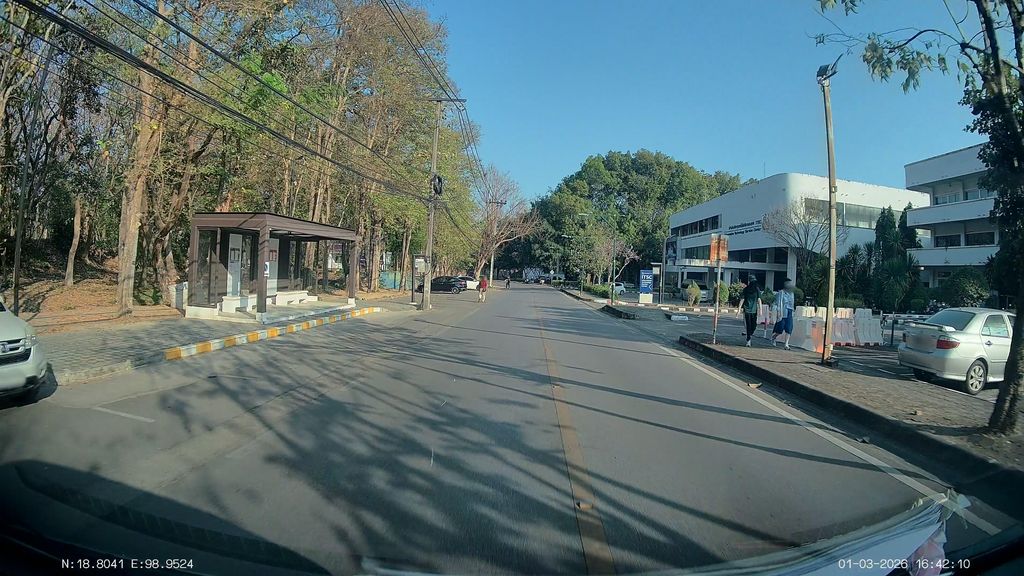 ภาพถนนตรงที่ Computer Science CMU ตั้งอยู่ ถ่ายโดย ThailandCambodia พ.ศ. 2569 (2026) · A street-level view of where Computer Science CMU stands, by ThailandCambodia in 2569 (2026)