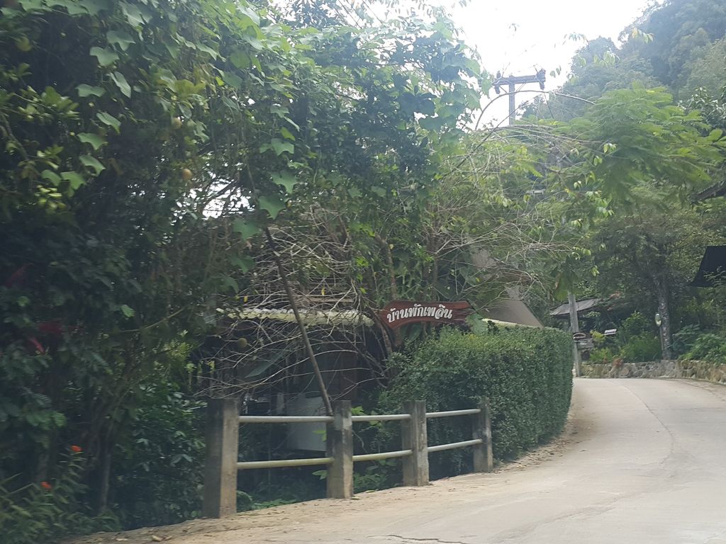 ภาพถนนตรงที่ ป้าแมวโฮมสเตย์ ตั้งอยู่ ถ่ายโดย jrcarlsen พ.ศ. 2558 (2015) · A street-level view of where ป้าแมวโฮมสเตย์ · Pamaeo Homestay stands, by jrcarlsen in 2558 (2015)