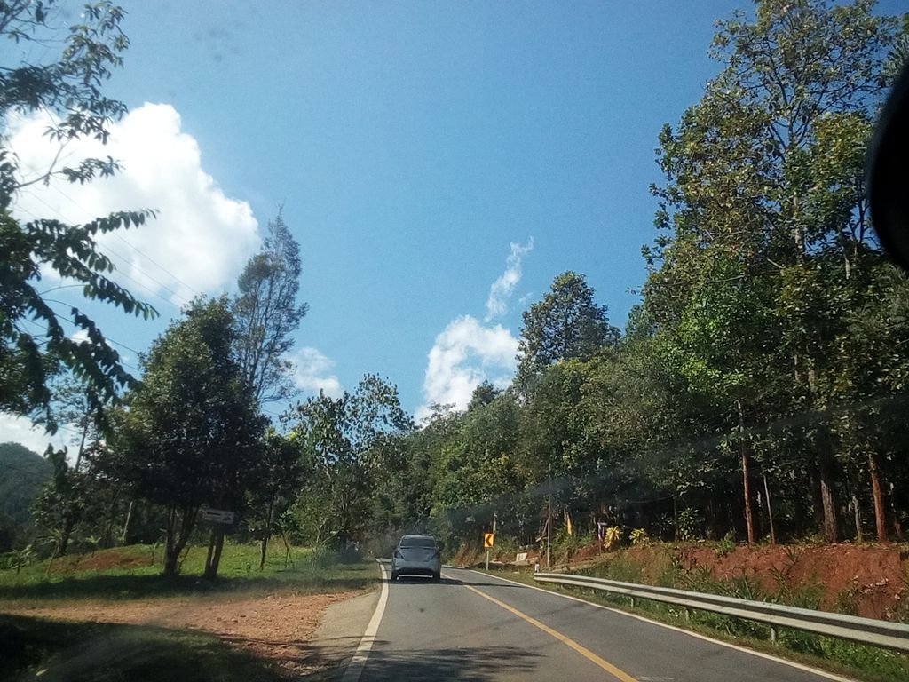 ภาพถนนตรงที่ The Nest at Samoeng Doinok Resort ตั้งอยู่ ถ่ายโดย kyoko พ.ศ. 2561 (2018) · A street-level view of where The Nest at Samoeng Doinok Resort stands, by kyoko in 2561 (2018)