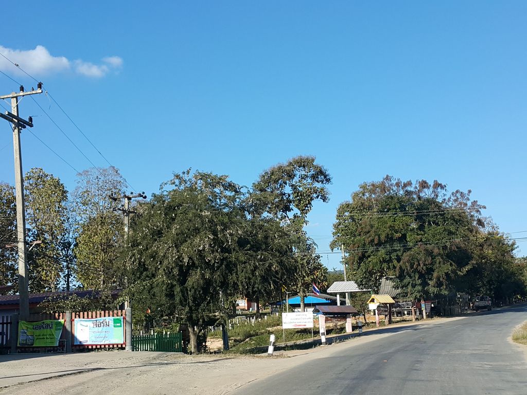 ภาพถนนตรงที่ แสนไห ตั้งอยู่ ถ่ายโดย jrcarlsen พ.ศ. 2558 (2015) · A street-level view of where แสนไห · Saenhai stands, by jrcarlsen in 2558 (2015)