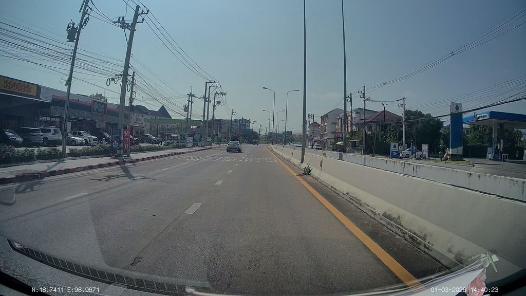 ภาพถนนตรงที่ เป๋าตุงขนมจีน ตั้งอยู่ ถ่ายโดย ThailandCambodia พ.ศ. 2569 (2026) · A street-level view of where เป๋าตุงขนมจีน · Paotung Khanomchin stands, by ThailandCambodia in 2569 (2026)