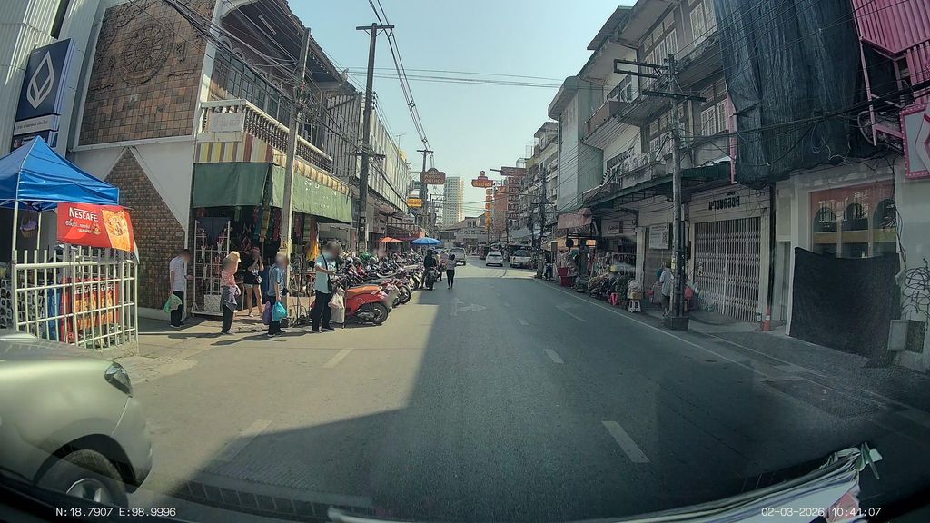 ภาพถนนตรงที่ ชุดชั้นใน คุณหนูbra เชียงใหม่ ตั้งอยู่ ถ่ายโดย ThailandCambodia พ.ศ. 2569 (2026) · A street-level view of where ชุดชั้นใน คุณหนูbra เชียงใหม่ stands, by ThailandCambodia in 2569 (2026)