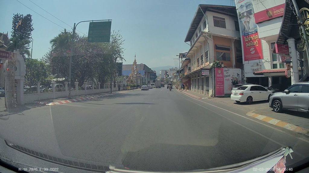 ภาพถนนตรงที่ โรงแรมนิวเอเชีย ตั้งอยู่ ถ่ายโดย ThailandCambodia พ.ศ. 2569 (2026) · A street-level view of where โรงแรมนิวเอเชีย · New A Chia Hotel stands, by ThailandCambodia in 2569 (2026)