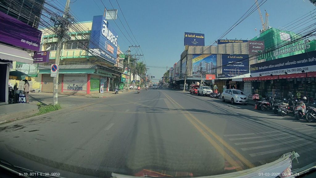 ภาพถนนตรงที่ เตียเม่งฮวดฮาร์ดแวร์ ตั้งอยู่ ถ่ายโดย ThailandCambodia พ.ศ. 2569 (2026) · A street-level view of where เตียเม่งฮวดฮาร์ดแวร์ · Tiameng Huat Hatwae stands, by ThailandCambodia in 2569 (2026)