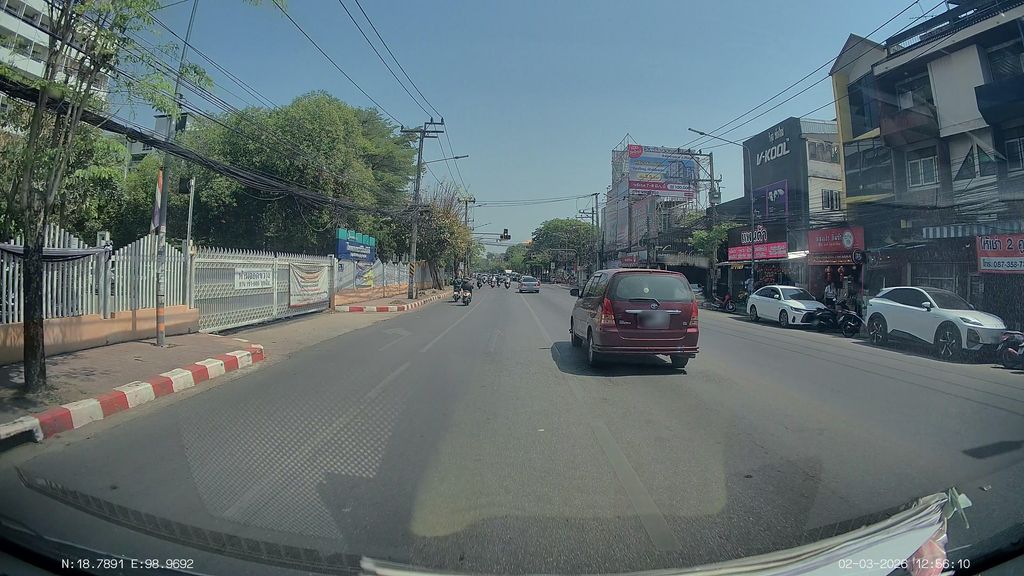 ภาพถนนตรงที่ กะเพราถาดคุณยาย สาขาเชียงใหม่ ตั้งอยู่ ถ่ายโดย ThailandCambodia พ.ศ. 2569 (2026) · A street-level view of where กะเพราถาดคุณยาย สาขาเชียงใหม่ · Kaphraothat Khunyai Sakha Chiang Mai stands, by ThailandCambodia in 2569 (2026)
