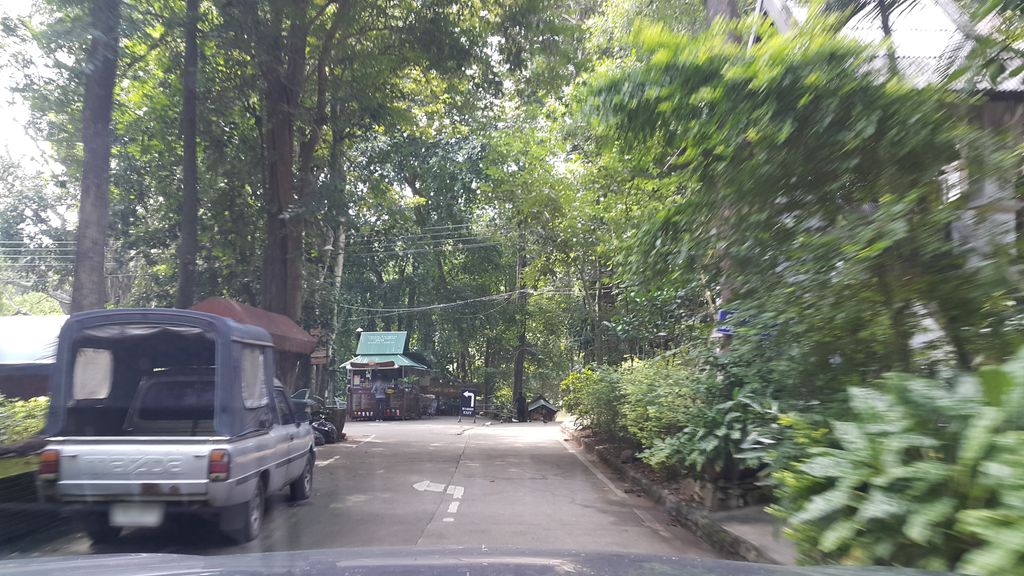 ภาพถนนตรงที่ วัดอุโมง ตั้งอยู่ ถ่ายโดย jrcarlsen พ.ศ. 2560 (2017) · A street-level view of where วัดอุโมง · Wat U Mong stands, by jrcarlsen in 2560 (2017)