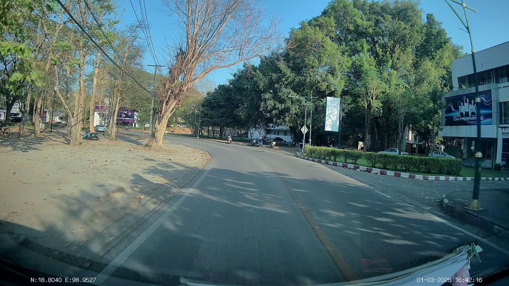 ภาพถนนตรงที่ Itsc สำนักบริการเทคโนโลยีสารสนเทศ มหาวิทยาลัยเชียงใหม่ ตั้งอยู่ ถ่ายโดย ThailandCambodia พ.ศ. 2569 (2026) · A street-level view of where Itsc สำนักบริการเทคโนโลยีสารสนเทศ มหาวิทยาลัยเชียงใหม่ stands, by ThailandCambodia in 2569 (2026)