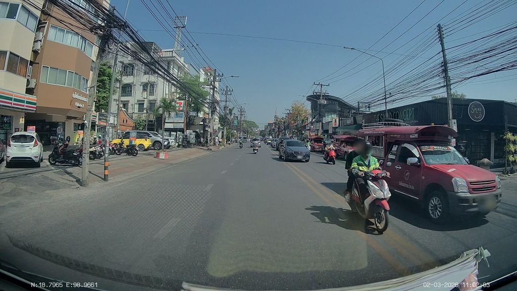 ภาพถนนตรงที่ Nimman Nails and Wax ตั้งอยู่ ถ่ายโดย ThailandCambodia พ.ศ. 2569 (2026) · A street-level view of where Nimman Nails and Wax stands, by ThailandCambodia in 2569 (2026)