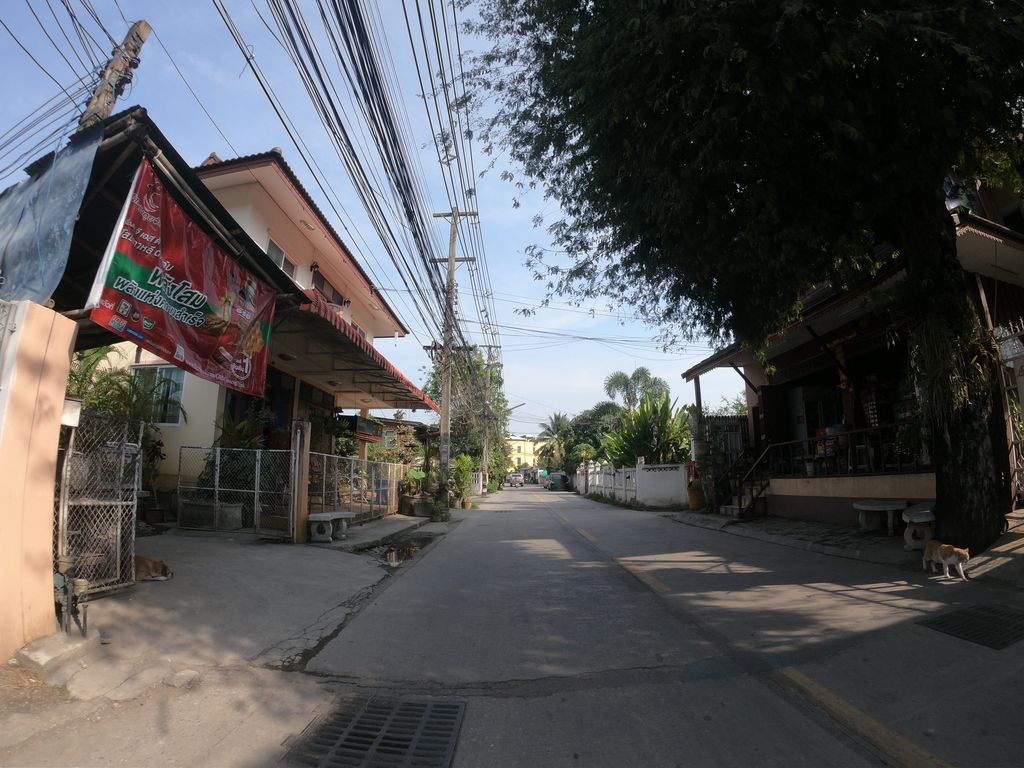 ภาพถนนตรงที่ ร้านธนจงโรจน์ถ้วยรางวัล ตั้งอยู่ ถ่ายโดย chanuwath_grab พ.ศ. 2562 (2019) · A street-level view of where ร้านธนจงโรจน์ถ้วยรางวัล · Ran Thanachongrot Thuai Rangwan stands, by chanuwath_grab in 2562 (2019)
