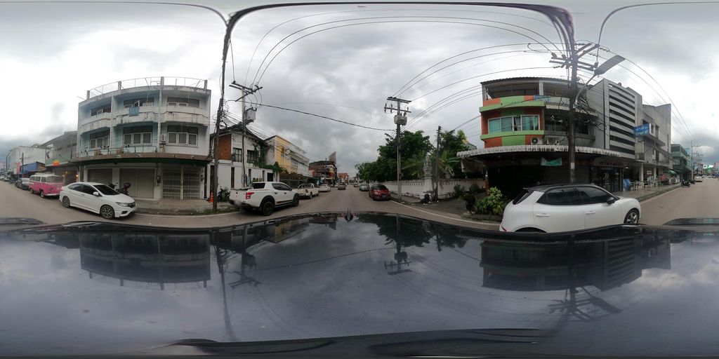 ภาพถนนตรงที่ B-Rider Motorcycle Rental ตั้งอยู่ ถ่ายโดย SoT พ.ศ. 2568 (2025) · A street-level view of where B-Rider Motorcycle Rental stands, by SoT in 2568 (2025)