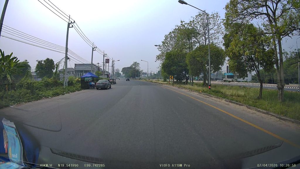 ภาพถนนตรงที่ ก๋วยเตี๋ยวต้มยำ ตั้งอยู่ ถ่ายโดย ThailandCambodia พ.ศ. 2569 (2026) · A street-level view of where ก๋วยเตี๋ยวต้มยำ · Kuai Tiaotomyam stands, by ThailandCambodia in 2569 (2026)